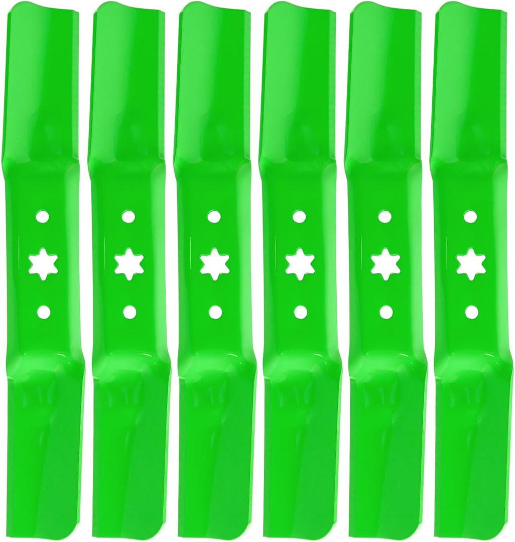 6 Pack Mower Blade Replaces OEM 942-05052A 742-05052A Compatible with 50 Inch Deck, MTD, Cub Ca det, Troy-Bi lt Medium Lift Mower Blade