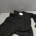 Women's Oversized Sports Tracksuit-Hoodie & Wide Leg Sweatpants, Comfortable Fabric, Black, Size S