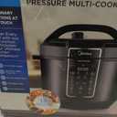 Midea 12-in-1 Electric Pressure Cooker, 8 Quarts, 12 Presets, Multi-Functional Programmable Slow Cooker, Rice Cooker, Steamer, Saut Pan, Yogurt Maker, and More, Stainless Steel
