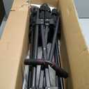 42" Foldable Mini Trampoline- 450lb Capacity Fitness Rebounder w/3-Level Adjustable T-Bar, Adults Workout Trampoline, Non-Slip Pad | Foldable Design for Home/Gym