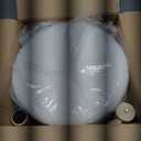 Wimarsbon Storage Ottoman, Modern Round Footrest with Soft Padded Seat, Teddy Velvet Footstool with Wood Legs, Accent Small Table or Plant Stand for Hallway, Living Room (Cream)