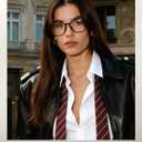 TIJN Blue Light Blocking Glasses, Anti Eyestrain UV Protection, TR90 Square Frame Glasses Chic Preppy Look for Women and Men