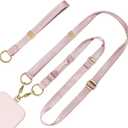 Posadina Phone Lanyard 2 in 1, Anti Theft Phone Strap Crossbody for Women, Adjustable Phone Wrist Strap