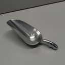 Ice Cube Endurance Scoop, Cast Aluminum Shovel Scoops Kitchen Utility Scoops Set Contoured HandleIdeal for Ice Cube Coffee Bean Food Candy Flour Popcorn Rust Free (12oz Silver)