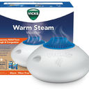 Vicks Warm Steam Vaporizer & Humidifier 1.5 Gallon Tank for Small and Medium Rooms, Night Light, Works with VapoPads and VapoSteam