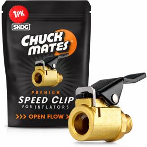 Chuck Mates Premium Quick-Connect Accessory for Tire Inflators Open-Type (1 Pack)