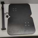 YYLDPBD TV Tray Table 360° Swivel Adjustable Height C Table End Table for Small Spaces, Couch Tables C Shaped Side Tables for Living Room, Bedroom, Sofa Tray Table for Eating(Black)