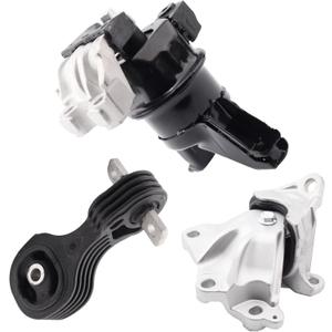 Set of 3 Engine Motor Mount & Trans Mount Compatible with 2012-2015 Honda Civic 1.8L Coupe/Sedan Replacement for A65048 A65021 A65087 50890TR0A81 50850TR6A81 50820TR0A81