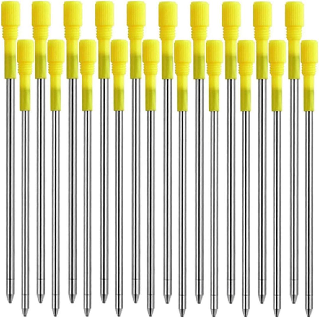 PASISIBICK 3.2 in Black Ink Ballpoint Pen Refills for Metal Diamond Pen(Pack of 20)