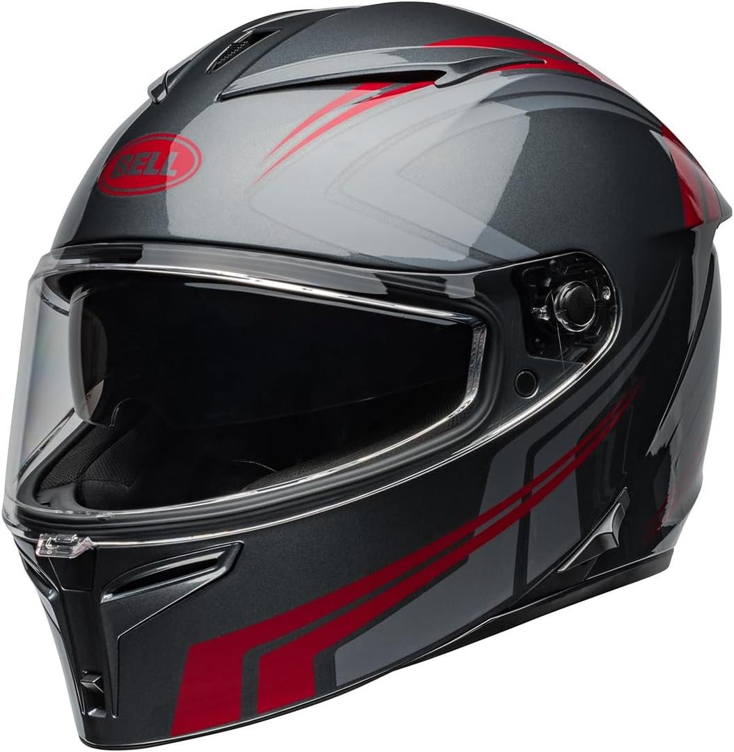 Bell Helmets Lithium (Large, Gray/Candy Red Jetstream)