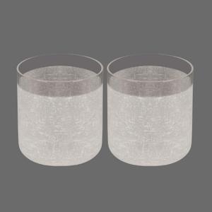 2 Pack White Frosted Glass Lamp Shade, Cylinder Light Fixture Replacement Globe or Cover with 1-5/8-Inch Fitter for Pendant Light Chandelier Wall Sconce G0099