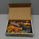 Safari Animals Figures, Plastic Zoo Animals Toys for Toddlers 1-3, Realistic Jungle Animal Figurines for Kids 3-5, 12Pcs Wild African Toys Birthday Gifts Boys Girls