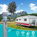 CircleCord ETL Listed RV Y Adapter Cord Two 30 Amp to 50 Amp, NEMA TT-30P Male Plug to 14-50R Female with Grip Handle, Heavy Duty STW 10 AWG for RV Trailer Camper