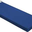 Outdoor Bench Cushion 48 x 18 x 3 Inch with Ties, Thick Waterproof Porch Swing Cushions for Patio Furniture Chair Pad, Seat Sofa Garden Replacement Cushion Sponge Filling (Navy Blue)