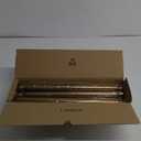 2 Pack Gold Curtain Rods for Windows 48 to 84 Inch(4-7 Feet),1" Diameter Drapery Rods with Modern Style End Cap Finials,Size:36-88 Inch,Warm Gold