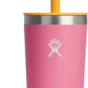 Hydro Flask Kids 12 Oz Tumbler with Lid and Straw for School - Insulated Stainless Steel in Dahlia Pink