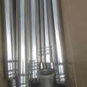 Brushed Nickel Extra Long Tension Shower Curtain Rod Adjustable 30-121 Inch(10Ft) 1.1" Dia Stainless Steel Rustproof Heavy Duty, No Drilling for Window Bathroom Outdoor Spring Tension Rods for Patio