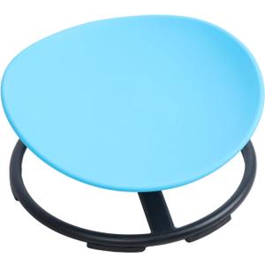 Spinning Chair for Autistic Kids - Egg Shape Sensory Chair for Autistic Children, Sit and Spin with Anti-Slip Feet Pad, 100kg Bearing, Promotes Sensory Perception & Parent-Child Interaction (Blue)