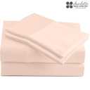 CharlottelyHues 1000 Thread Count Sheet Set 4 Piece 100% Egyptian Cotton Sheets 18Inch Deep Pocket Luxury Hotel Quality Long Staple Sateen Weave Breathable Cooling Sheet Set - California King (PINK)