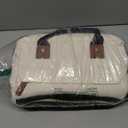 LOVEVOOK Laptop Backpack for Women, 15.6'' Waterproof Nurse Bag Teacher Work Backpack Purse for Women, Travel Computer Backpack for College Office Business Ladies (Cream-black)