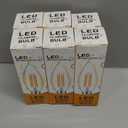SHUWDKAR 2W LED Candelabra Bulb 25W Equivalent E12 Dimmable LED Bulbs Clear Filament Vintage Home Decoration Candle Light Bulbs B11 2700K Warm White,6 Pack