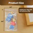 3 x Blurry Dots Cello Bags 4x6 Inch - Self-Sealing Treat Bags for Snacks, Bakery, and Small Gifts - Food Safe (200 Pack)