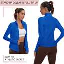 Women's Athletic Jackets Lightweight Workout Jackets Zip Up Running Jackets (XS)