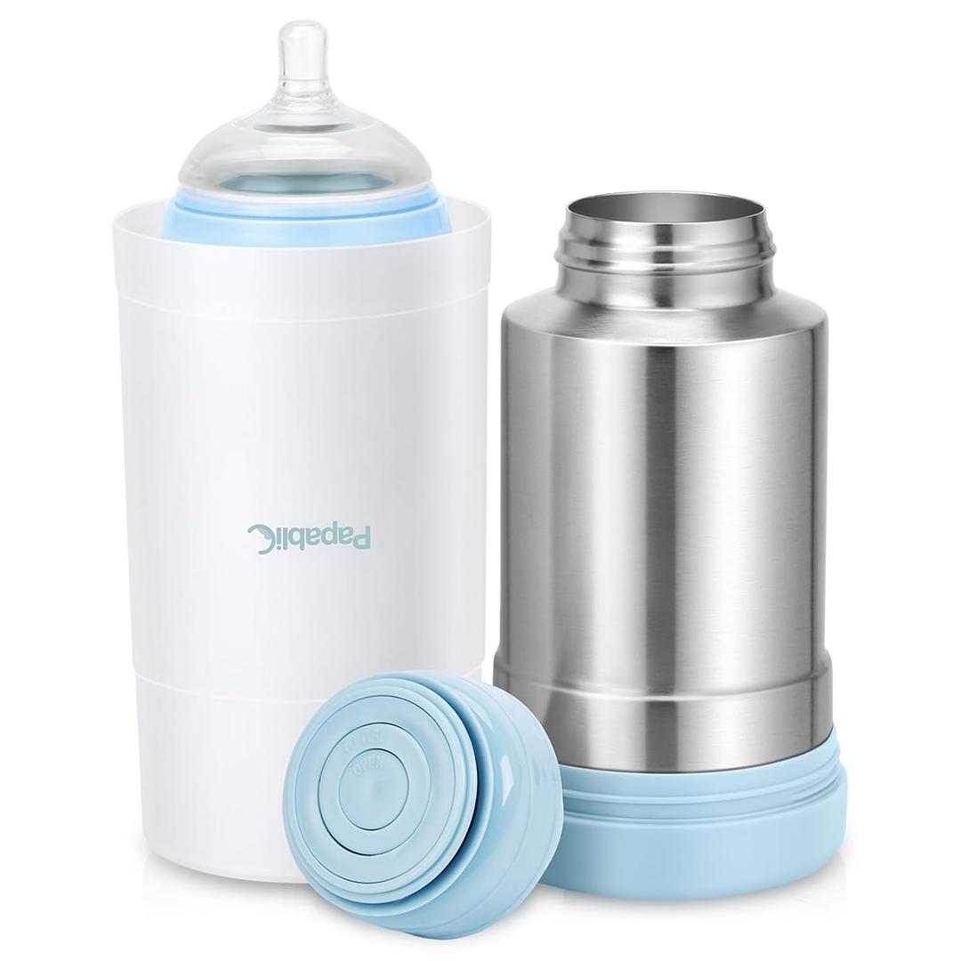 Papablic Portable Travel Baby Bottle Warmer Plus with Large Capacity, 18 oz Papablic Portable Travel Baby Bottle Warmer Plus with Large Capacity, 18 oz