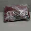 duduta Burgundy Faux Fur Round Rug 4x4 ft, Fluffy Shag Sheepskin Circle Rug for Nursery Bedroom Living Room Washable