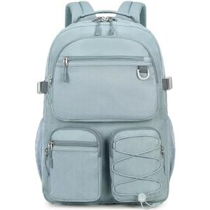 Lohol Water Resistant Backpack with Mulitiple Pockets for School Travel Outdoor College, 15.6 inch Laptop Daypack for Men and Women (Blue)