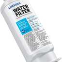SAMSUNG Genuine Filter for Refrigerator Water and Ice, Carbon Block Filtration, Reduces 99% of Harmful Contaminants for Clean, Clear Drinking Water, 6-Month Life, HAF-QIN/EXP, 1 Pack