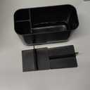 iHave Toothbrush Holders for Bathrooms, 2 Cups Toothbrush Holder Wall Mounted with Toothpaste Dispenser - Large Capacity Tray, Cosmetic Drawer - Tooth Brushing Holder & Bathroom Accessories (Black)