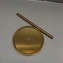 Paper Towel Holder Countertop, Standing Paper Roll Holder with Anti Slip Weighted Base, Stainless Steel Freestanding Paper Towel Holder for Kitchen, Gold