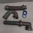 Expandable and Flexible P-Trap, 1-1/2" Sink Drain Pipe Kit, Wall Drain, For Kitchen Sink