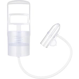 Nasal Aspirator for Baby, Baby Nose Sucker, Booger Sucker with Hand Pump and Non-Invasive Tip to Clear Clogged Passages and Boogers (Translucent White, Standard)