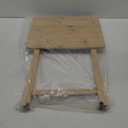Folding TV Tray Table, Indoor Single Tables for Small Space, Stable Solid Wood Construction Space Saving, 19"" L x W 15"" W x 26"" H (Natural), RT408