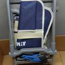 Foldable Garden Kneeler Seat Heavy Duty [Upgraded Widened Thick Kneeling Pad] Garden Stool with Large Garden Tool Bags with Pockets - Portable Garden Bench Gardening Gifts for Parents (K3-Blue)
