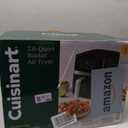 Cuisinart Air Fryer, 2.6-Quart Compact Basket Fryer with 3 Cooking Functions to Air Fry, Roast, and Bake, 3 Airfryer Presets, Dishwasher-Safe Parts, AIR-80, Stainless Steel & Black