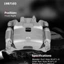 cciyu Front Right Brake Caliper Assembly w/Bracket 19B7103 2013 2014 2015 2016 2017 2018 2019 2020 2021 For Nissan For Altima,2014 2015 2016 2017 For Nissan For LEAF