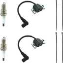 2 Sets of 21171-0743 Ignition Coil Module for Kawasaki FR691V FR730V FR541V FR651V FR600V FS FX Series Lawn Mowers Engines Replaces for KM 21171-0743 21171-0711