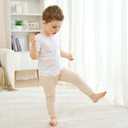 Baby Jogger Pants with Elastic Cuffs Stay-On Lightweight Toddler Joggers, Soft & Stretchy Baby Pants, 3-Pack (S)