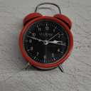 La Crosse Clock 617-3314 Red Twin Bell Quartz Alarm Clock