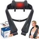 Cordless Neck Shoulder Massager with Heat, Deep Tissue Shiatsu Kneading for Pain Relief, Upgraded Straps Portable for Home Office Travel, Ideal Gifts for Men Women Mom Dad