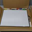 Small White Board - 16" X 12" Portable Black Aluminum Framed Whiteboard, Magnetic Dry Erase Board with Handle, to Do List Board for Office, Home, School