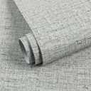 Fabric Wallpaper Textured Contact Paper Grasscloth Wallpaper 15.75"x590.6" | Peel and Stick Faux Linen Wall Paper Self Adhesive Removable Thick Vinyl Embossed Film for Bedroom Bathroom