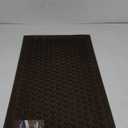 Mohawk Home Entryway Door Mat 3' x 4' All Weather Doormat Outdoor Non Slip Recycled Rubber, Dark Brown Circles, Black