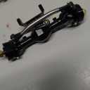 Diamond Shape SCX24 Aluminum Axle Upgrades for Axial SCX24 Deadbolt C10 JLU Gladiator Bronco 1/24 RC Crawler (Black)