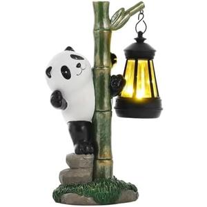 Solar Garden Decor Panda Gifts, Garden Yard Art Decor Panda Gifts for Women - Birthday Gifts for Panda Enthusiasts Grandma Mom Women ﻿