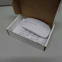 TRELC Wireless Numeric Keypad, Mini 2.4G 18 Keys Number Pad, Portable Silent Financial Accounting Numeric Keypad Keyboard Extensions with Wireless Mouse for Laptop, PC, Desktop, Notebook (White)