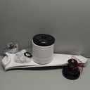 52-Inch White Ceiling Fan Without Light, Modern Low-Profile Flush Mount Fan with Remote, 6-Speed Reversible Quiet DC Motor,for Balcony, Living Room, Bedroom (No Light)